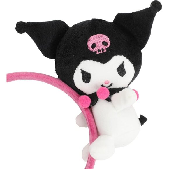 Kuromi Pink Headband Plush Charm Character Unisex Accessory main image 4